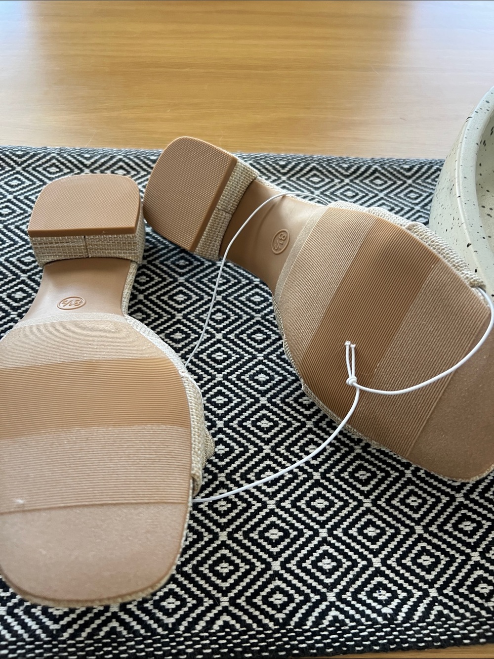 Beige Ruffle Sandal - Picture 5 of 6